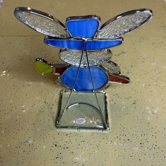 Leaded Stain Glass Bunny Rabbit with Carrot Votive Tea Light Candle Holder - Picture 6 of 9